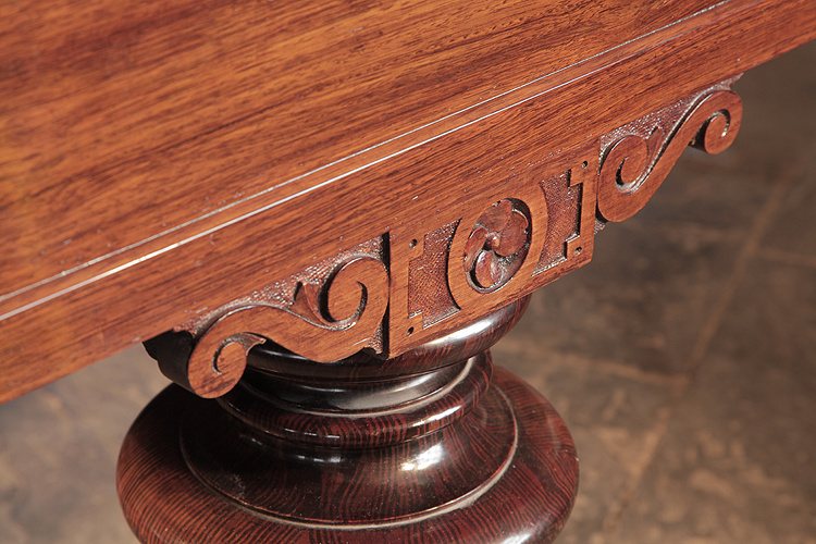 Bechstein carved pediment detail