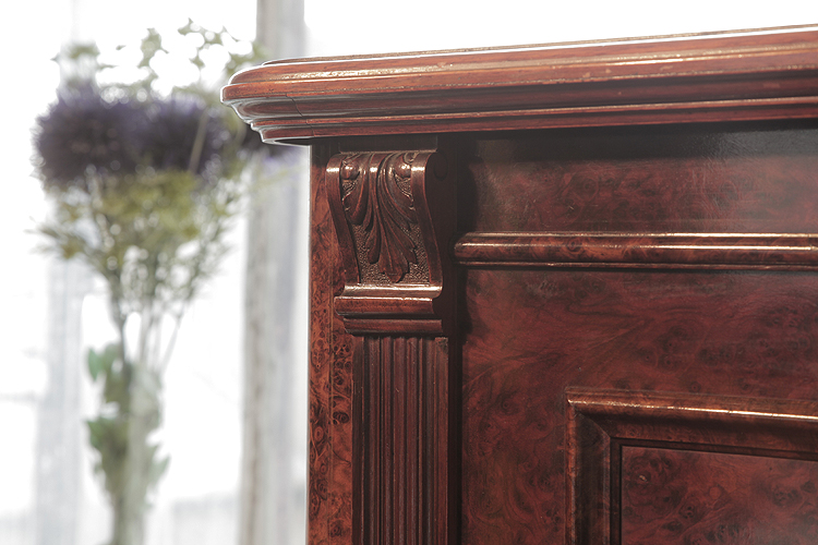 Bechstein  pilaster carved with acanthus.
