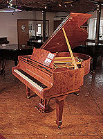 Crown Jewels, 1991, Steinway Model S baby grand piano with a yew case and spade legs.