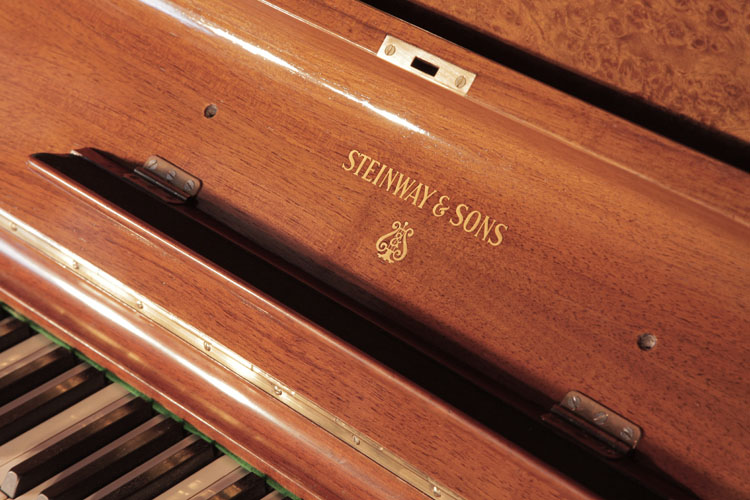 Steinway Model V  manufacturers logo on fall