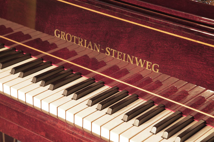 Grotrian Steinweg  piano manufacturers logo on fall