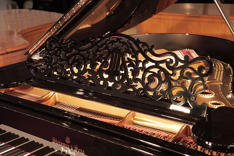 Steinway Model A filigree piano   music desk. We are looking for Steinway pianos any age or condition.