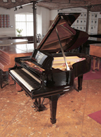 Rebuilt, 1910, Steinway Model O grand piano for sale with a black case and spade legs.