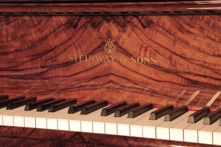 Steinway  Model S  manufacturer's name on fall. We are looking for Steinway pianos any age or condition.