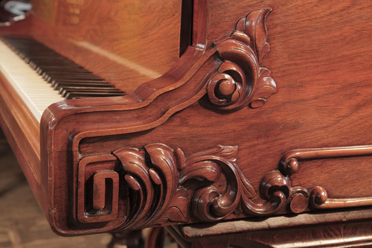 Steinway  carved piano cheek detail