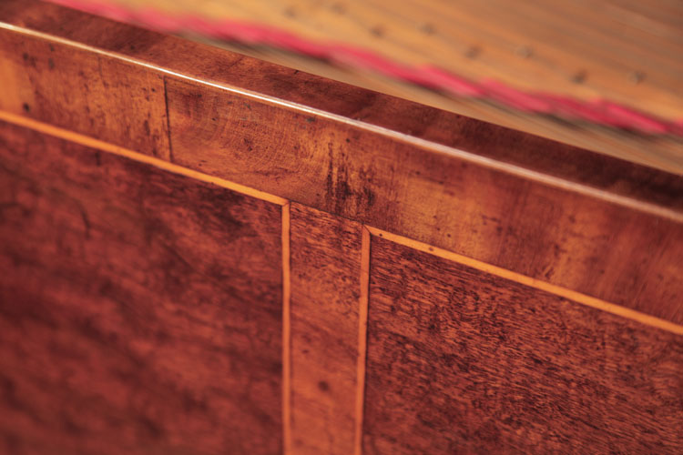 Broadwood cabinet mahogany panels bordered with satinwood stringing