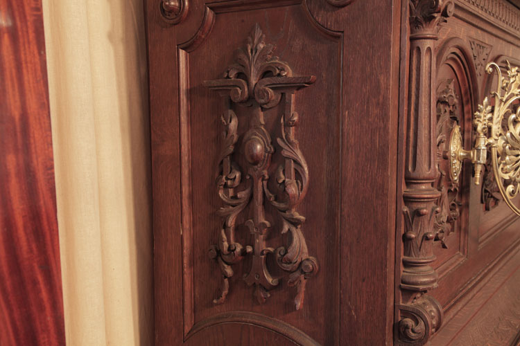 Francke side panel ornately carved with an anthemion, cabuchon, acanthus and foliage