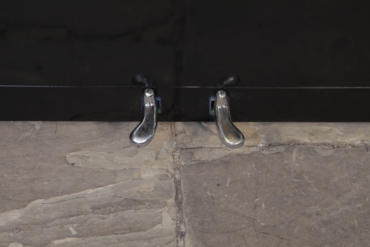 Barker chrome piano pedals