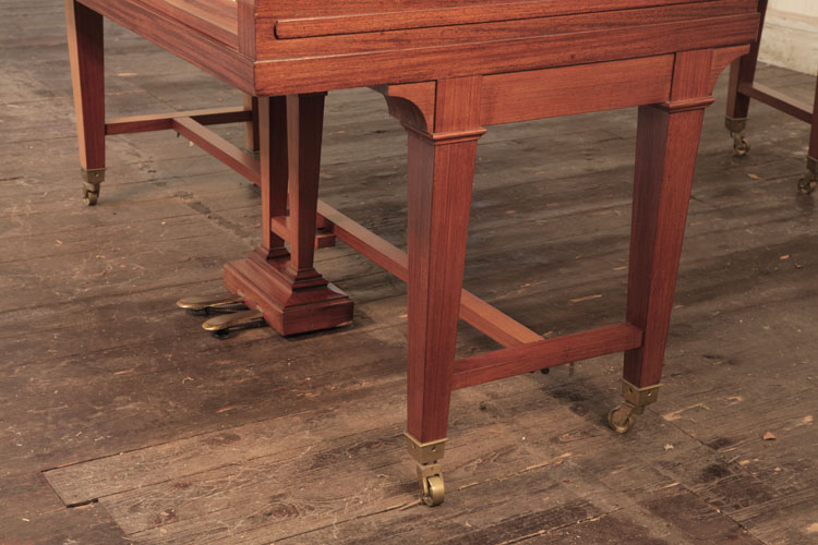 Bechstein gate piano leg attached to a cross stretcher