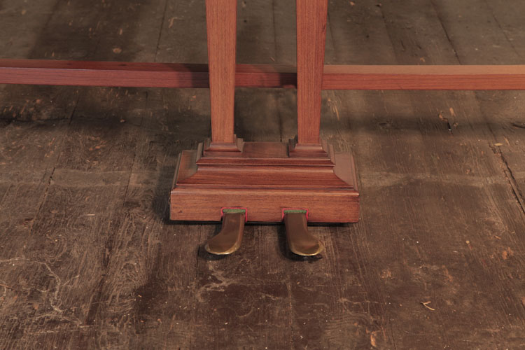Bechstein two-pedal piano lyre attached to a cross stretcher