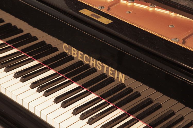 Bechstein manufacturers name inlaid on fall
