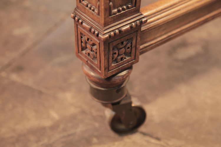 Bechstein  piano leg carved detail