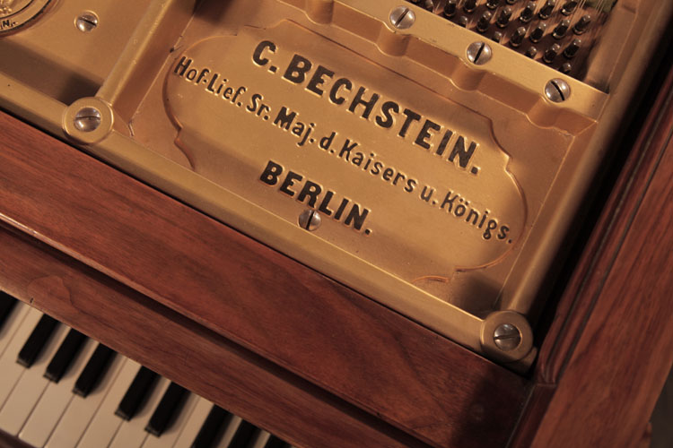 Bechstein manufacturer's stamp on frame