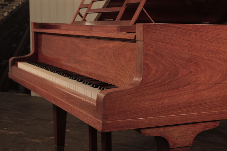 Bluthner rounded piano cheek