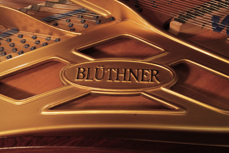 Bluthner manufacturer's stamp on frame