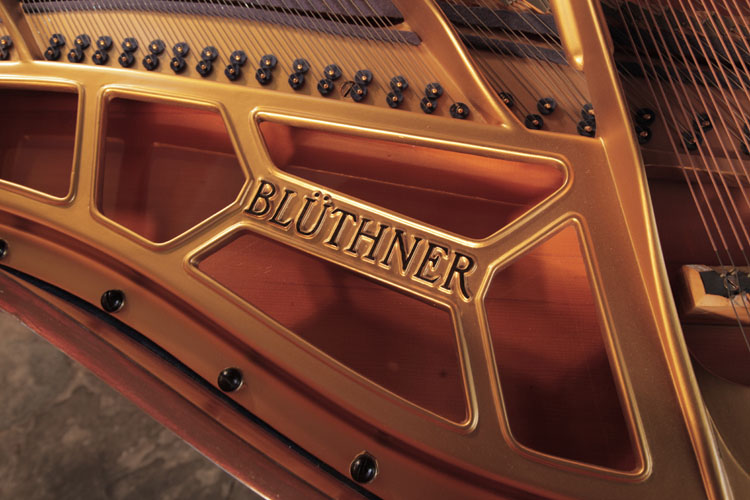 Bluthner manufacturer's stamp on frame