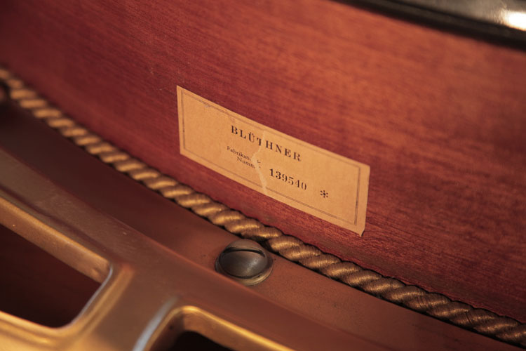 Bluthner piano serial number