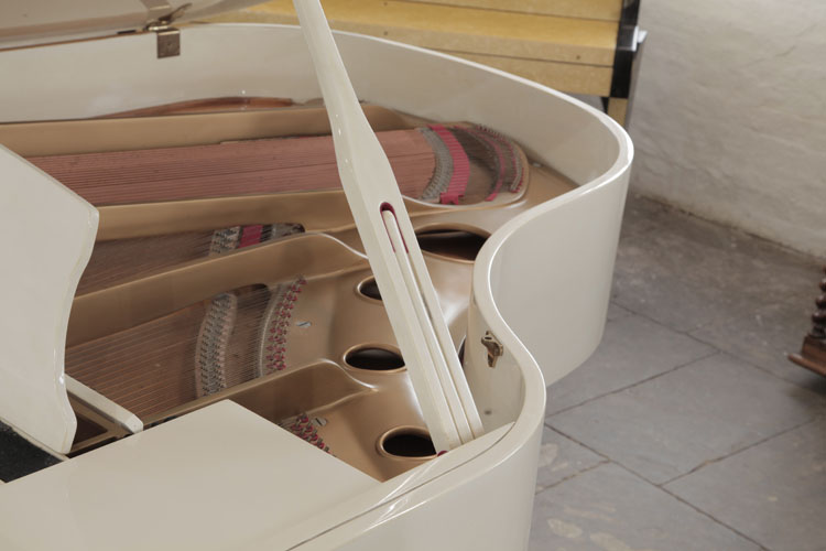 Cranes piano lid stay with indented half prop to allow piano lid to be opened at different heights