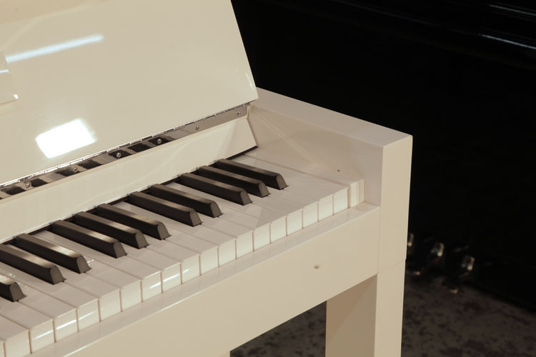Feurich square piano cheek