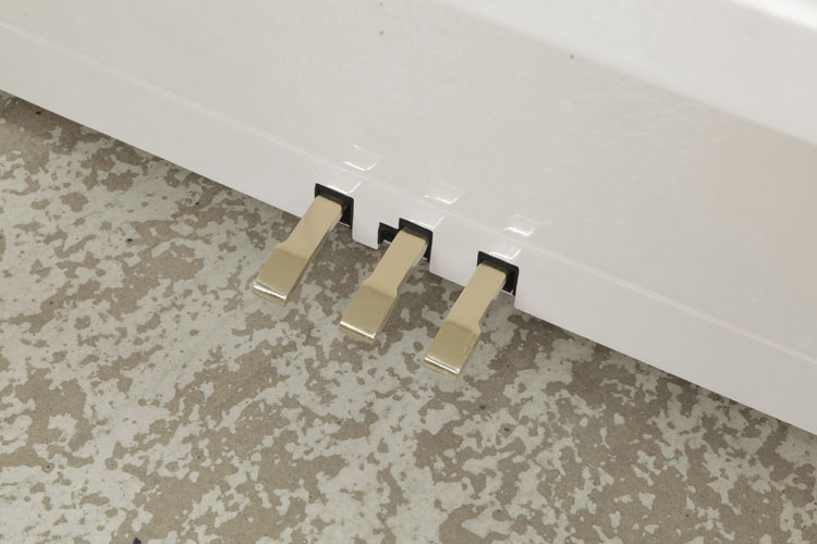 Feurich brass piano pedals