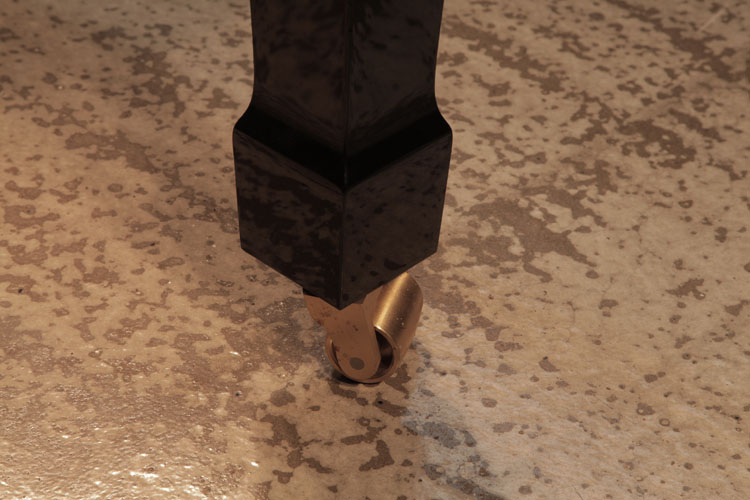 Feurich wide brass casters