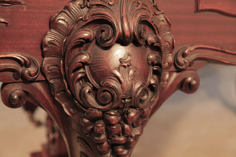 Schiedmayer ornate high relief carvings