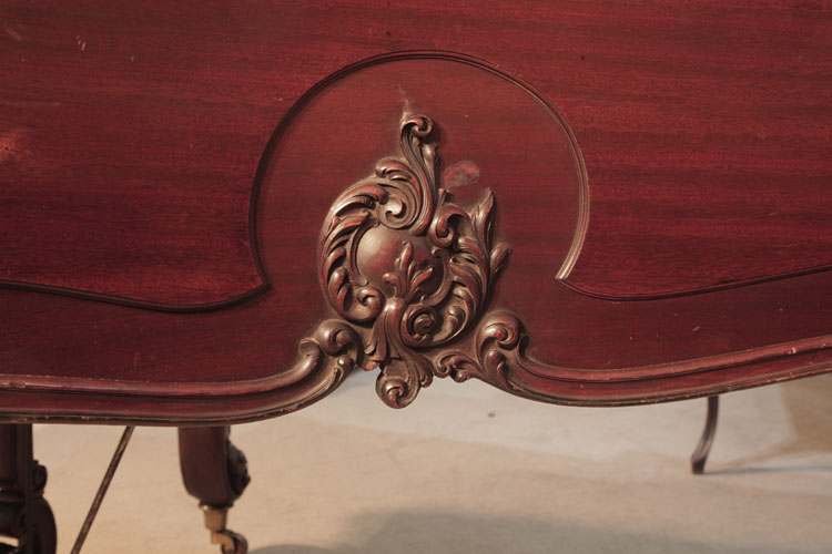 Schiedmayer carved c-scrolls and acanthus on the side cabinet