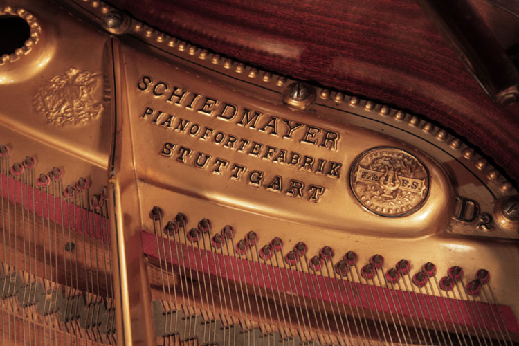Schiedmayer manufacturers stamp on frame