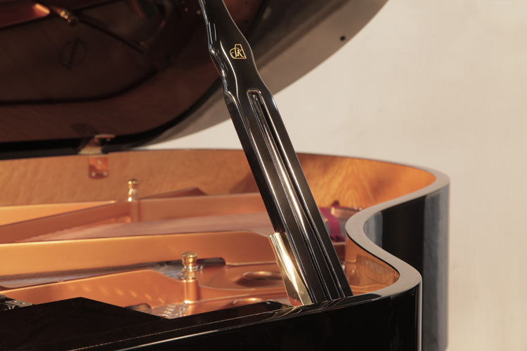  Shigeru Kawai piano lid stay with indented half prop and brass quarter prop to allow piano lid to be open at different heights