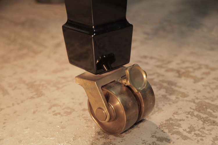 Steinway dual casters with brake