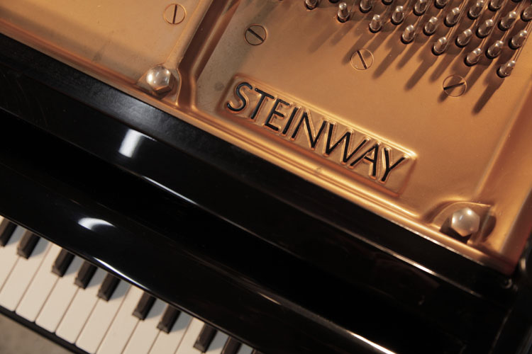 Steinway manufacturer's name on frame