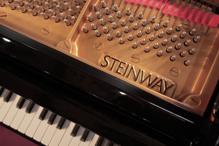 Steinway  manufacturer's name on frame