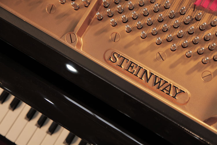 Steinway  manufacturer's name on frame