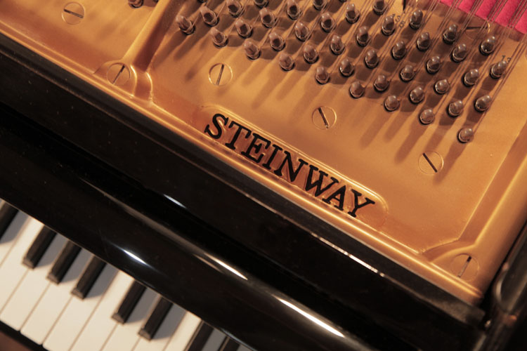 Steinway manufacturer's name on frame