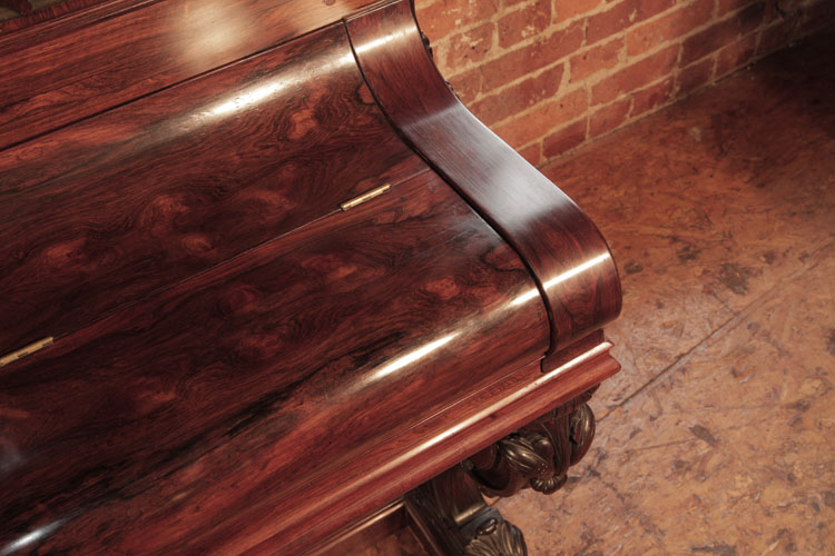 Steinway rounded piano cheek 