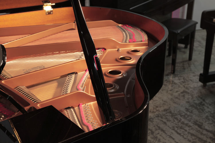 Yamaha GB1 piano lid stay with indented half prop to allow piano lid to be opened at different heights