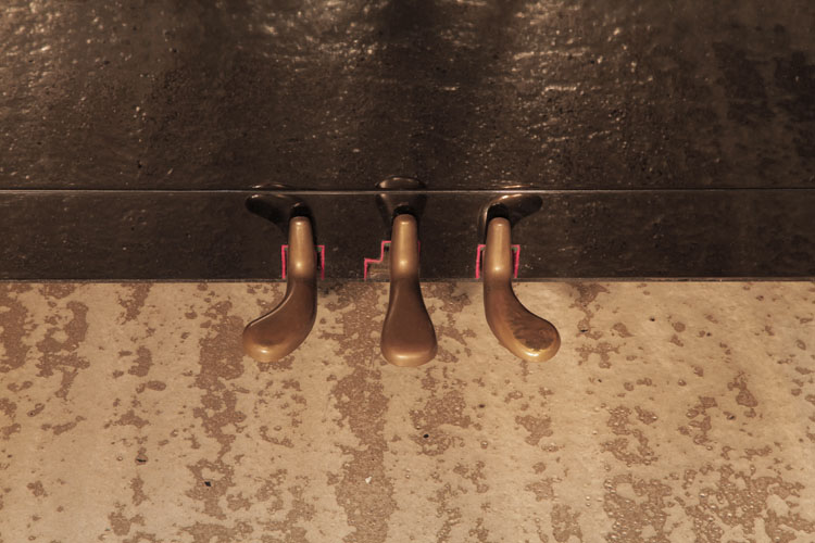 Yamaha brass piano pedals 