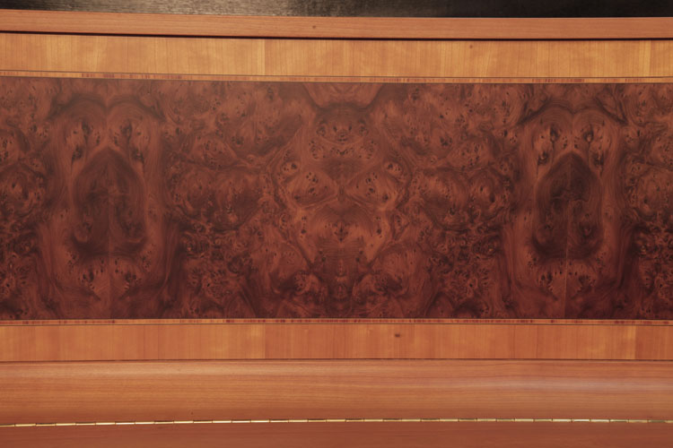 Kemble front panel in book-matched burr walnut