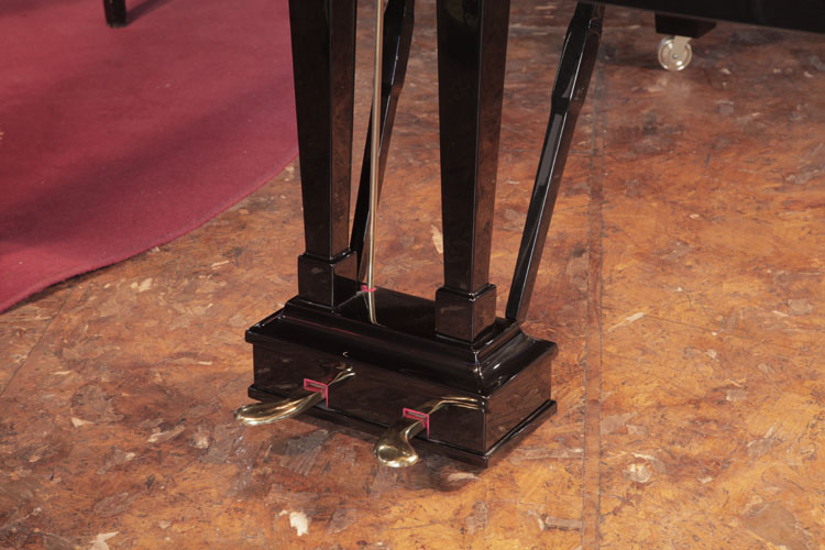 Steinway Model O two-pedal piano lyre with square spindles 