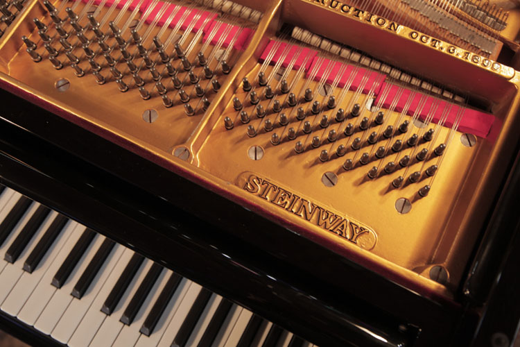 Steinway manufacturer's name on frame
